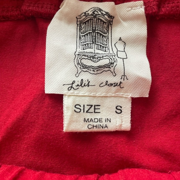 Red Lace Skirt - Picture 2 of 2